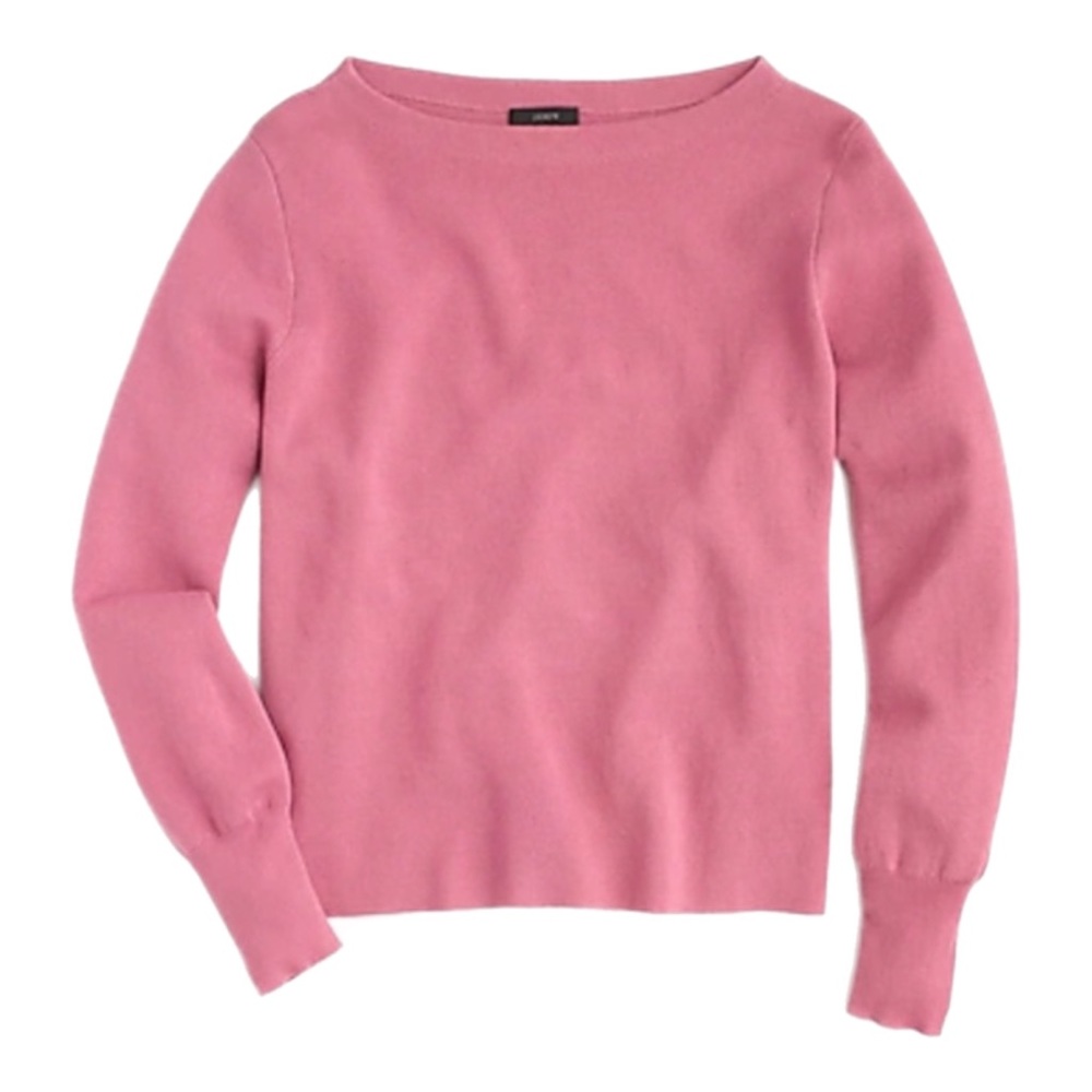 J.Crew Merino Wool Subtle Boatneck Sweater